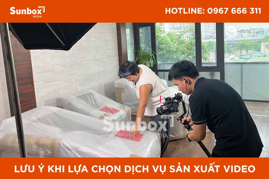 dịch vụ sản xuất video. sunbox media, lựa chọn đơn vị sản xuất video